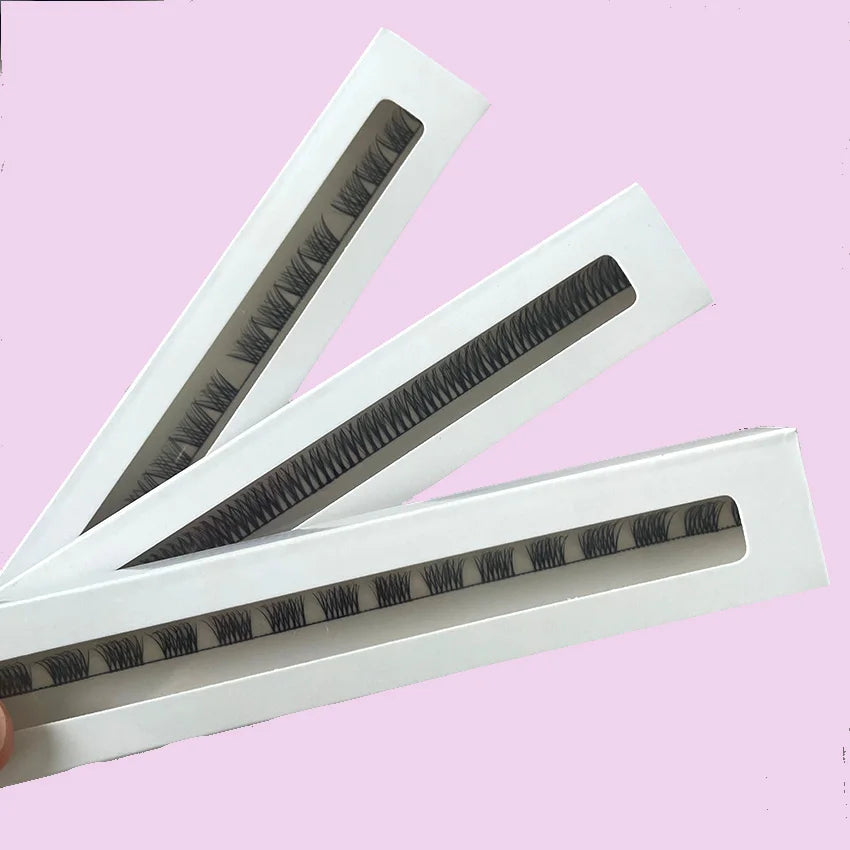 Custer Lashes White Segmented Eyelash Box