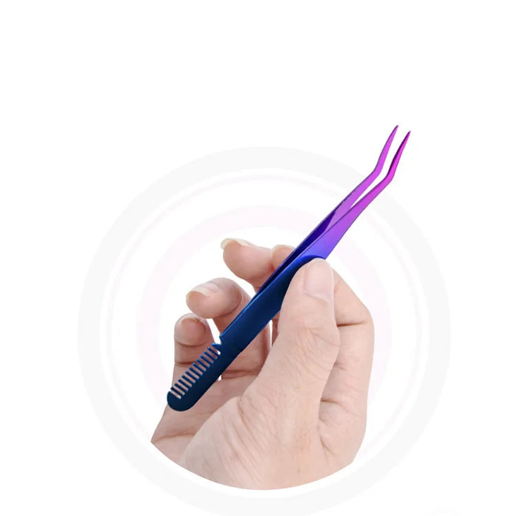 Curler With Comb Slanted Eyebrow
