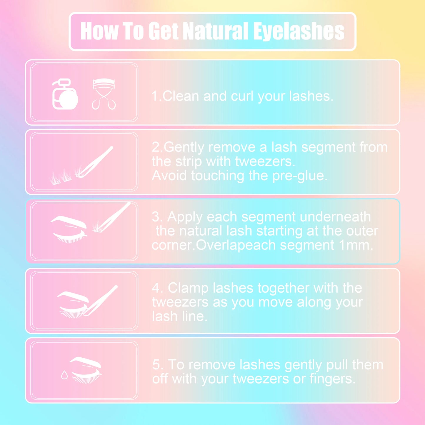 D Curl Lashes Superfine Band No Glue