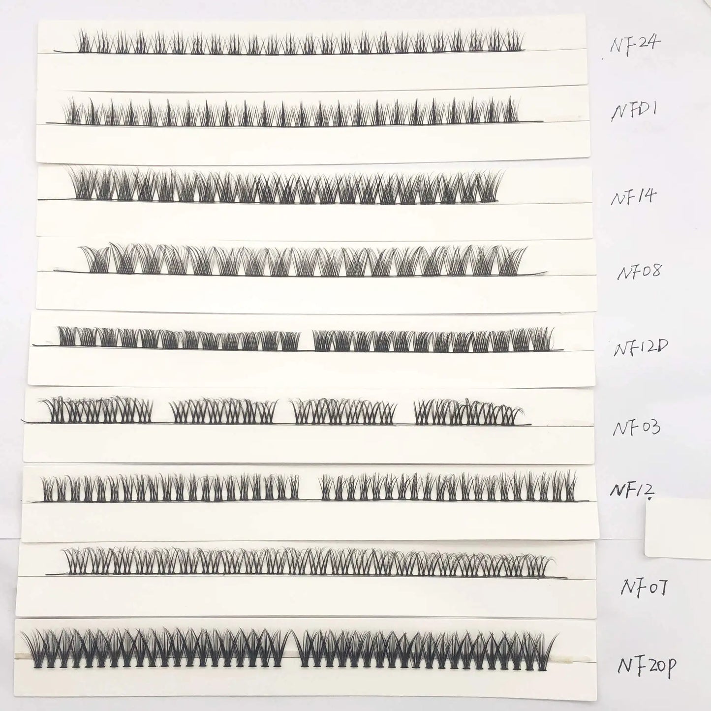 Reusable self-adhesive eyelashes pre bond