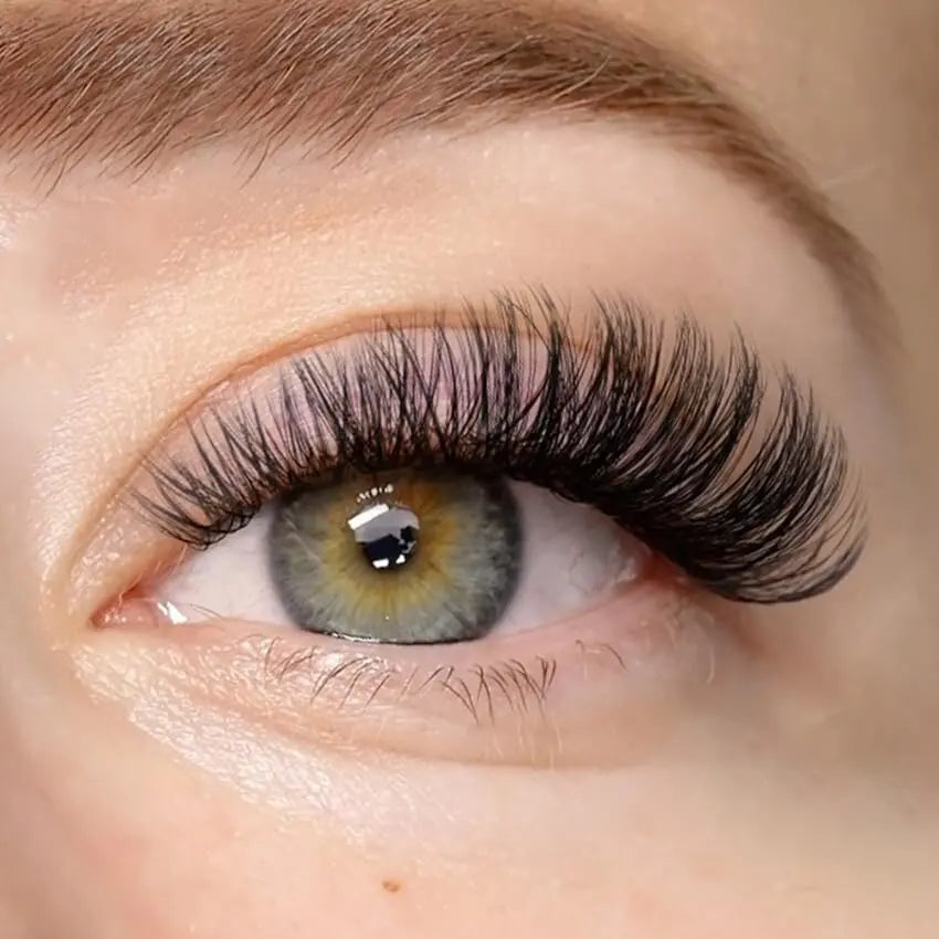 three rows ribbon eyelash extension diy soft lashes