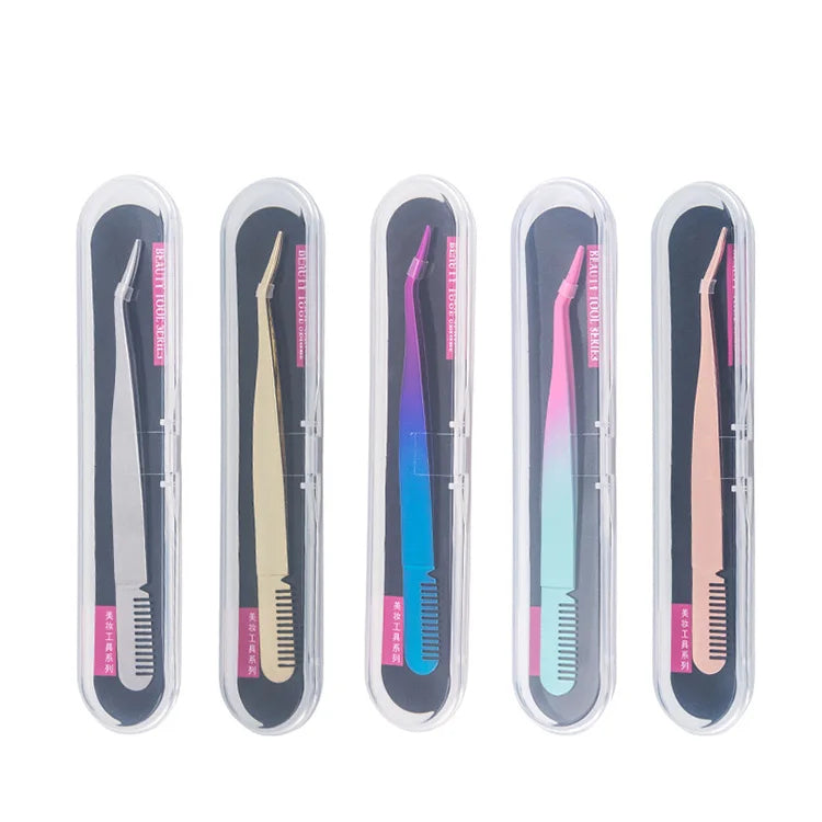 Curler With Comb Slanted Eyebrow