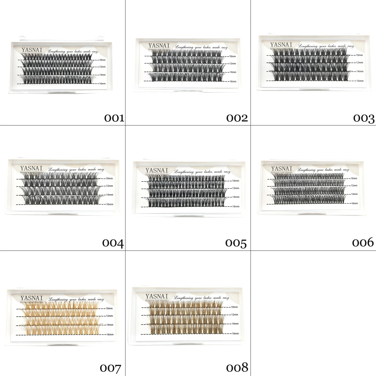 DIY lashes segmented kit