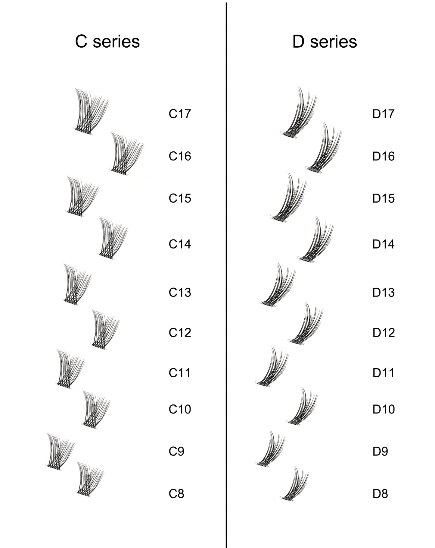 Clusters Segment Single 3D Lash Cluster