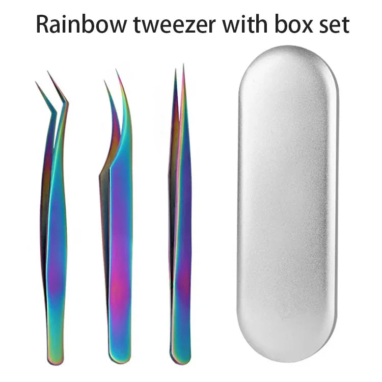 Stainless 45 Degree Curved Tweezers