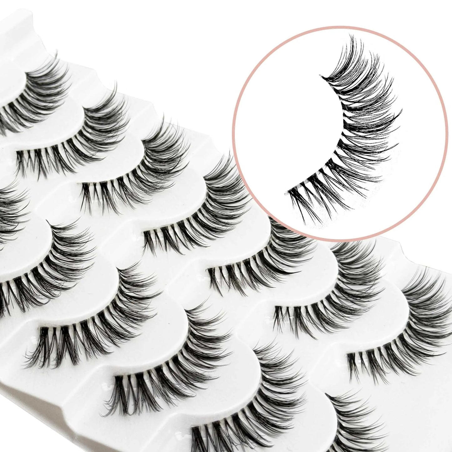 Clear Band Natural Look Strip Lashes