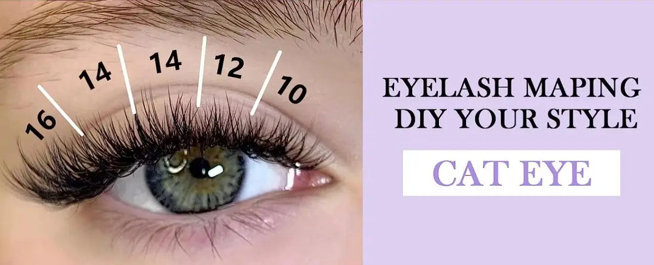 pre-cut Segmented eyelash kit seal bond and tweezers lashes cluster