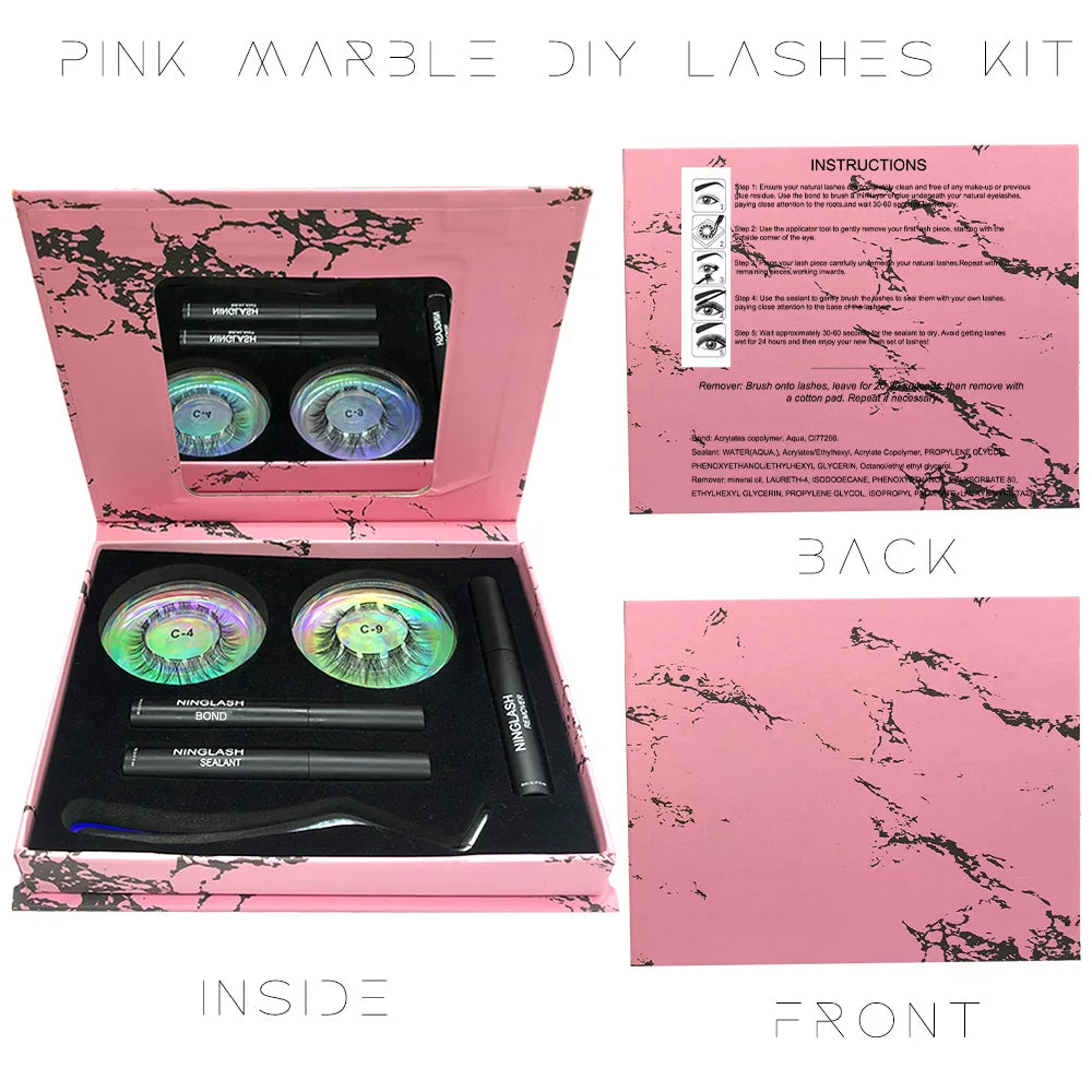 Fan Cluster Eyelashes DIY Lash Extension Kit Pre Cut Eyelash