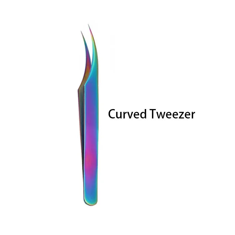 Stainless 45 Degree Curved Tweezers