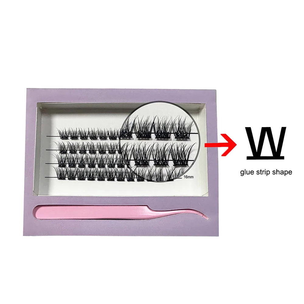 No Glue Needed 3D Effect Diy Segment Lash