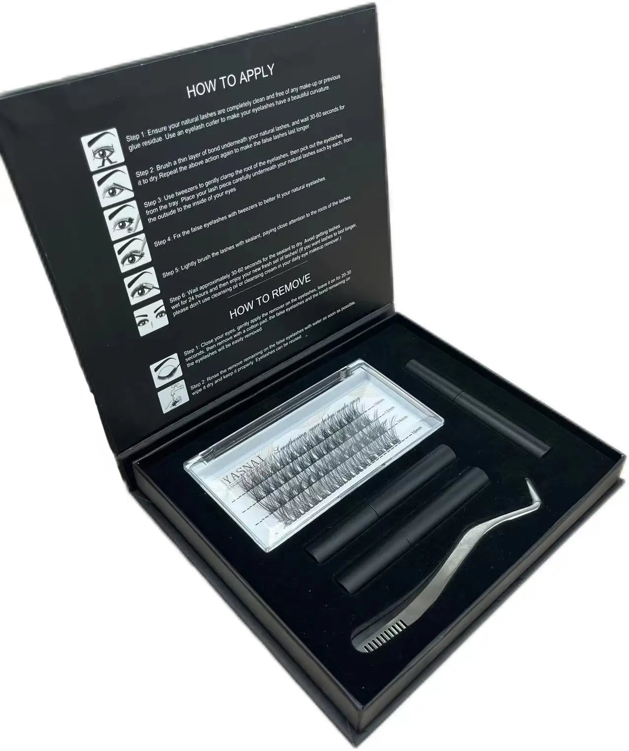Fan Cluster Eyelashes DIY Lash Extension Kit Pre Cut Eyelash