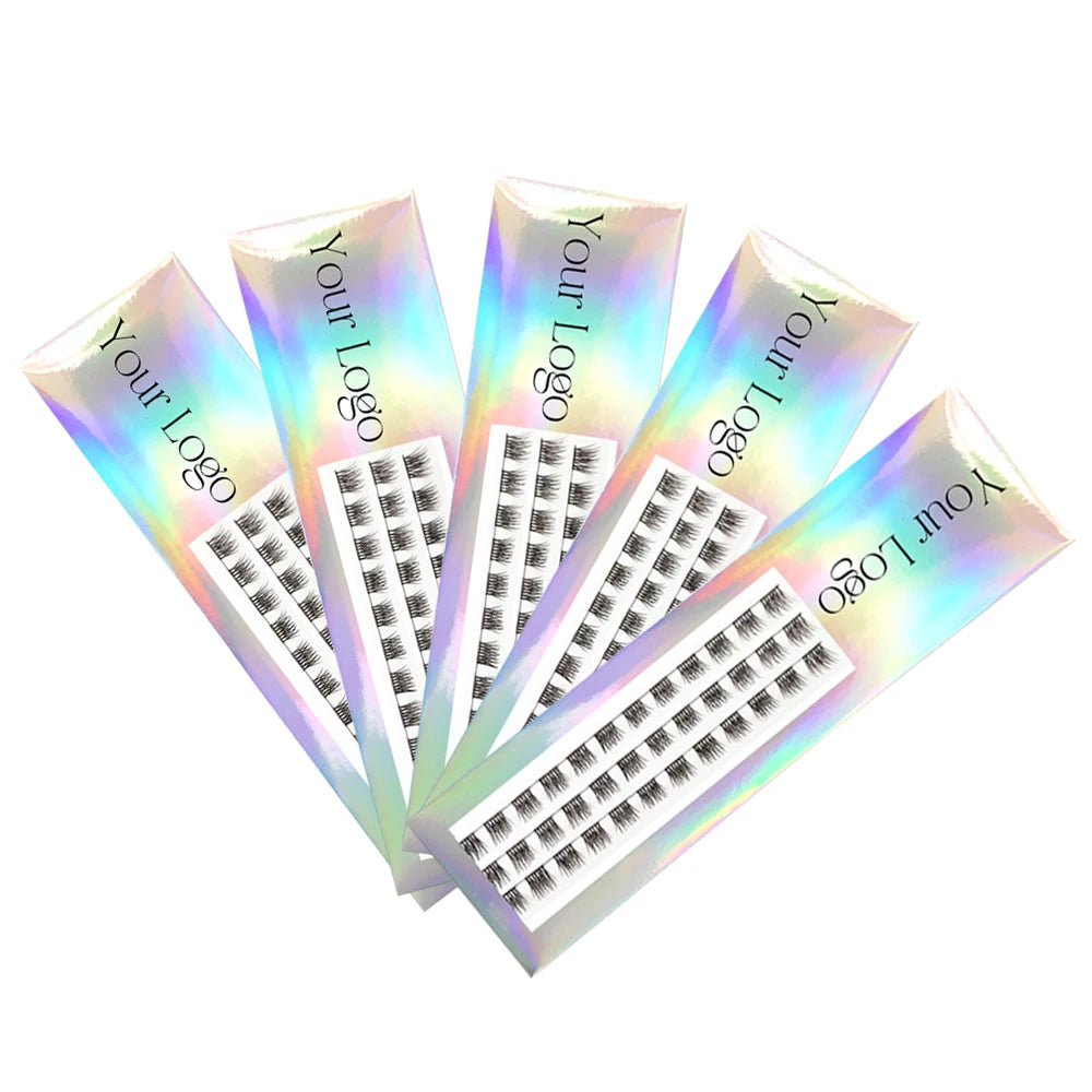 three rows ribbon eyelash extension diy soft lashes