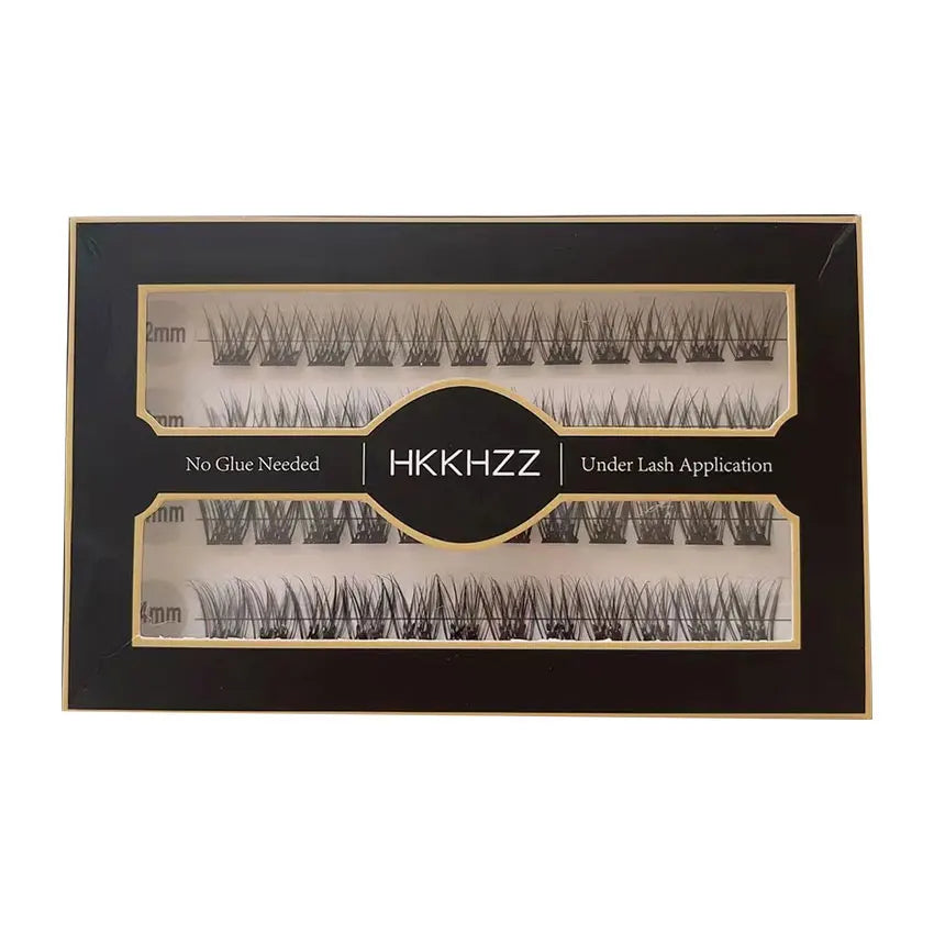 With Tweezer Reusable Pre-bond Glueless Mega Cluster Lashes Kit