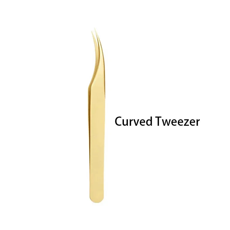 Stainless 45 Degree Curved Tweezers
