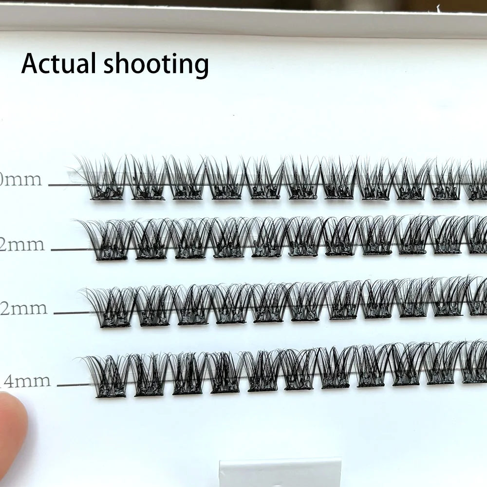 With Tweezer Reusable Pre-bond Glueless Mega Cluster Lashes Kit