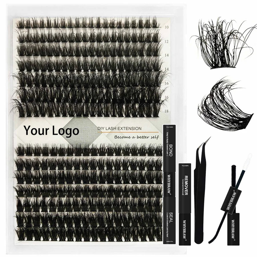 10-18mm CurlyFluffy Thick Eyelash Extension Kit