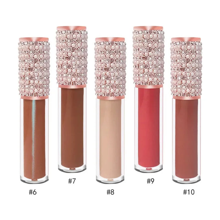 Diamond Lip Gloss Tube Glitter Custom Vegan Lip Gloss Tubes With Lipgloss Boxes Clear Lip Gloss Vendor