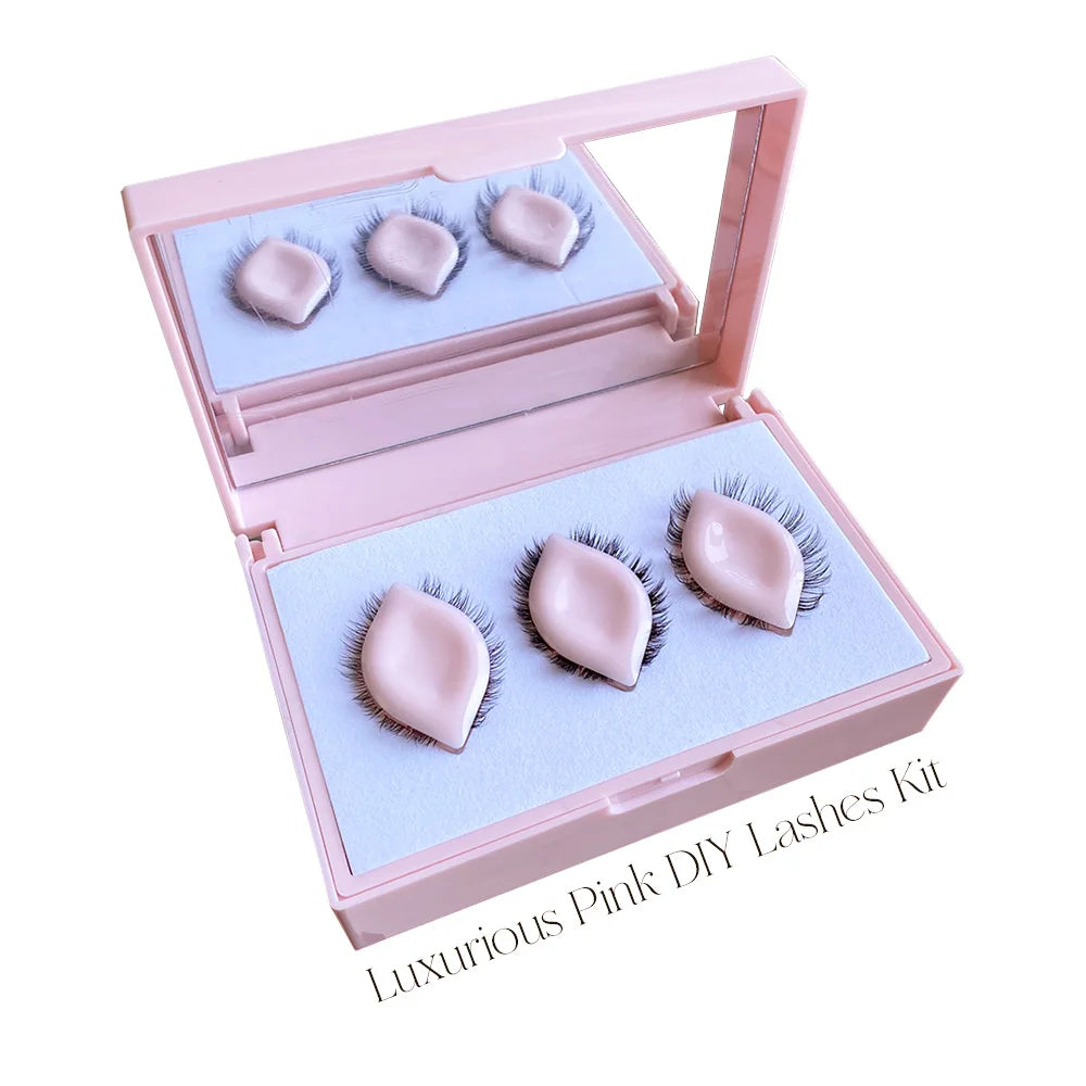 Pink Plastic DIY Lashes Kit