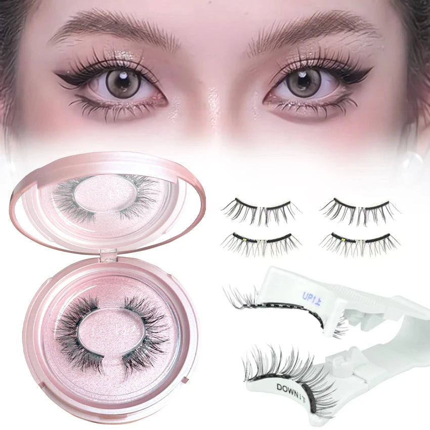 Soft magnetic eyelashes with pink box