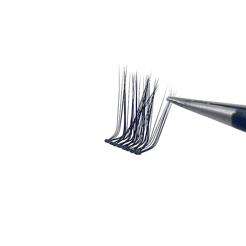 L-shaped Pre Cut Lashes Self Adhesive Lash Segments Long Lasting