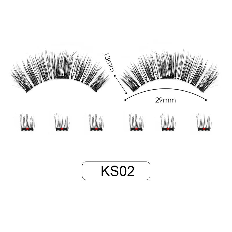 Magnetic Curl Cluster Pieces Dual Lashes