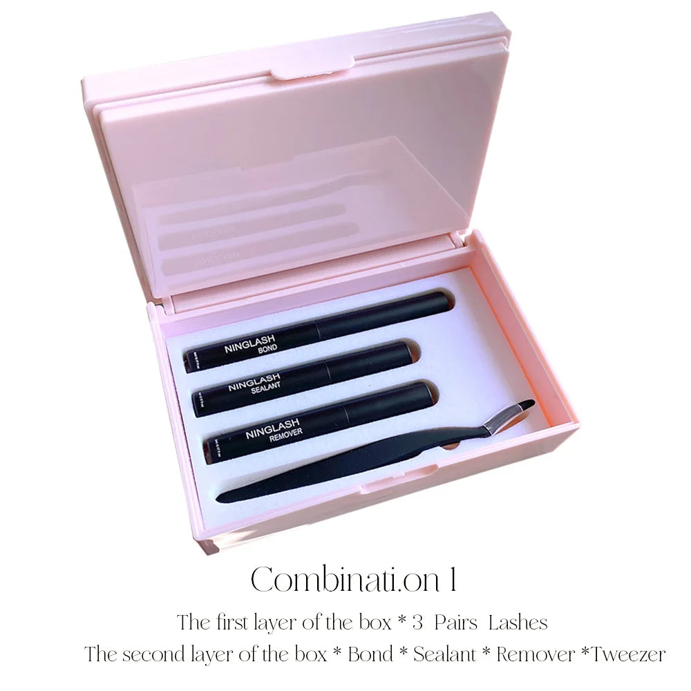Pink Plastic DIY Lashes Kit