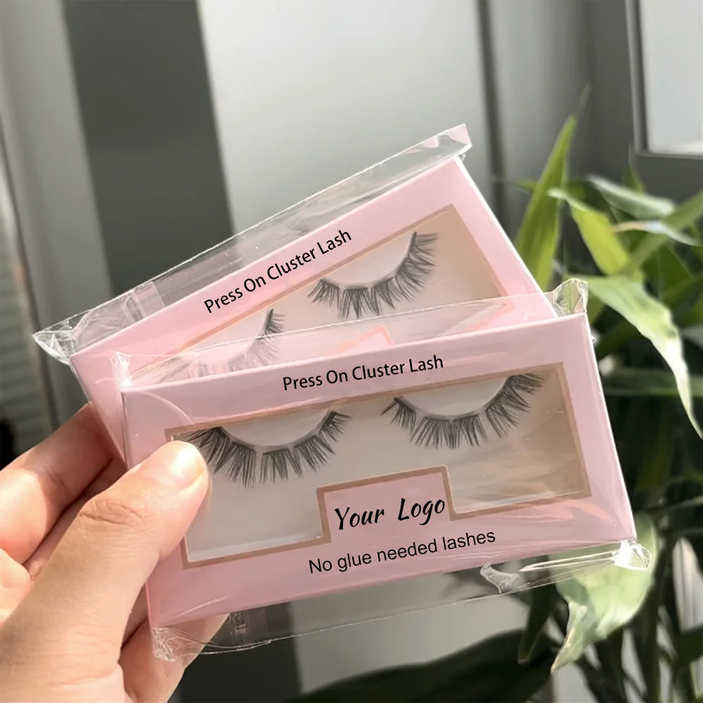 Press On Cluster Lash No Glue Needed Diy Lash