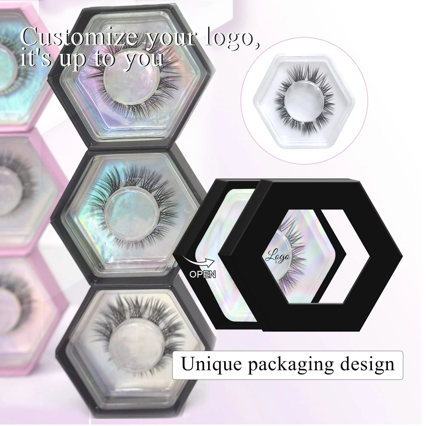 Segment Individual Cluster Lashes Customizable