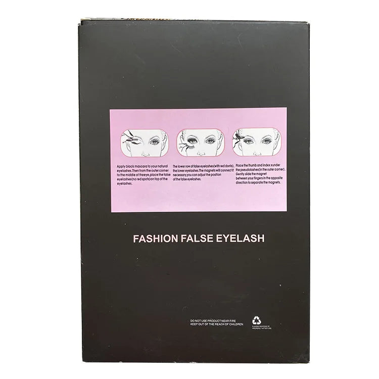 Reusable False Magnetic Eyelashes Kit