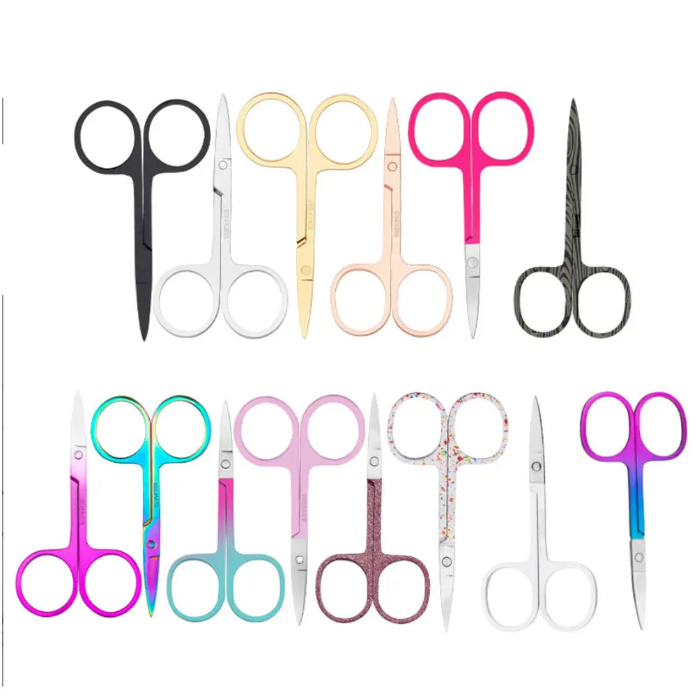 Colorful Makeup Eyelash Scissors for Eyelash Extension Small Scissors Eyebrow Eyelash Dry Skin