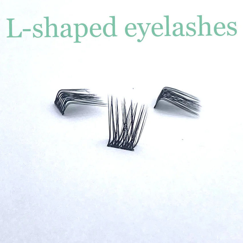 L-shaped Pre Cut Lashes Self Adhesive Lash Segments Long Lasting