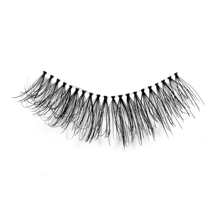 Lash Brands Choose Clear Band Wispy 100% Human Hair Lashes Volume Reusable Natural False Human Hair Eyelashes