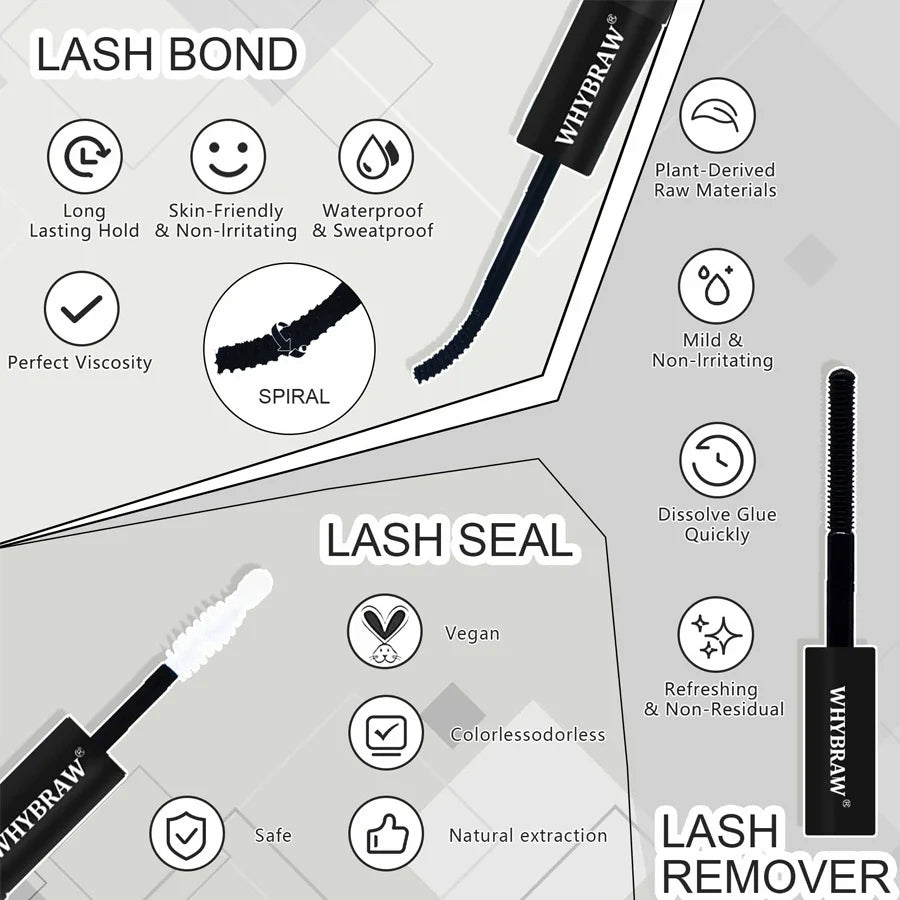 10-18mm CurlyFluffy Thick Eyelash Extension Kit