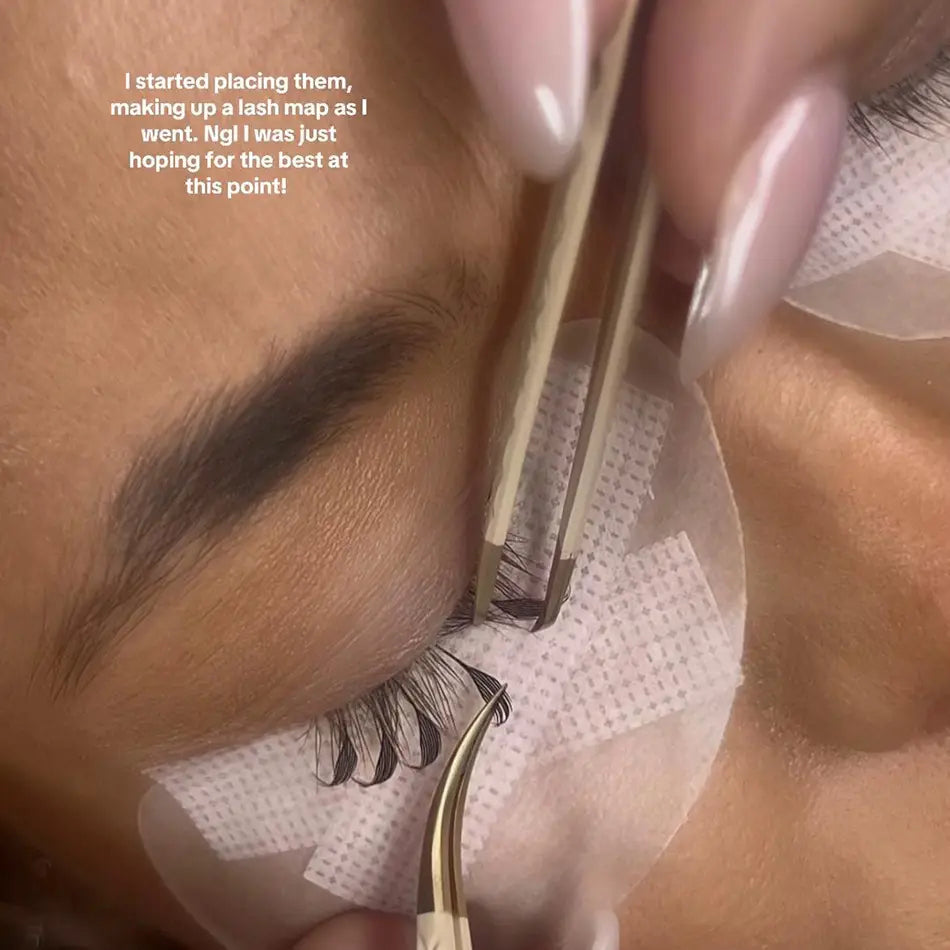 YASNAI Professional Salon Use Premade Spire Lashes Premade Anime Chunk Lash Extensions Anime Comic Spire Lash Extensions