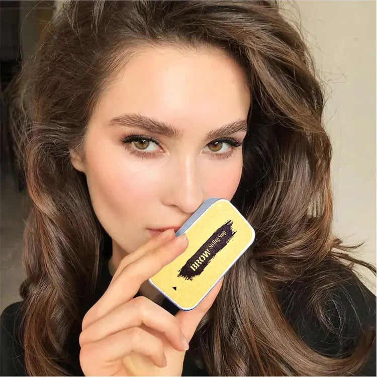 Wholesale Waterproof Strong Hold Eyebrow Pomade Brow Styling Soap Packaging Private Label Organic Brow Stying Soap Set