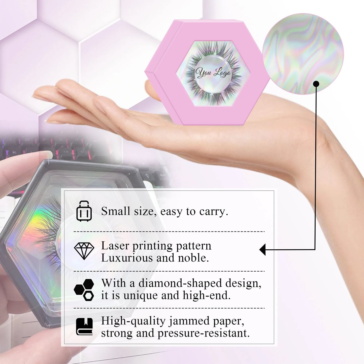 Segment Individual Cluster Lashes Customizable