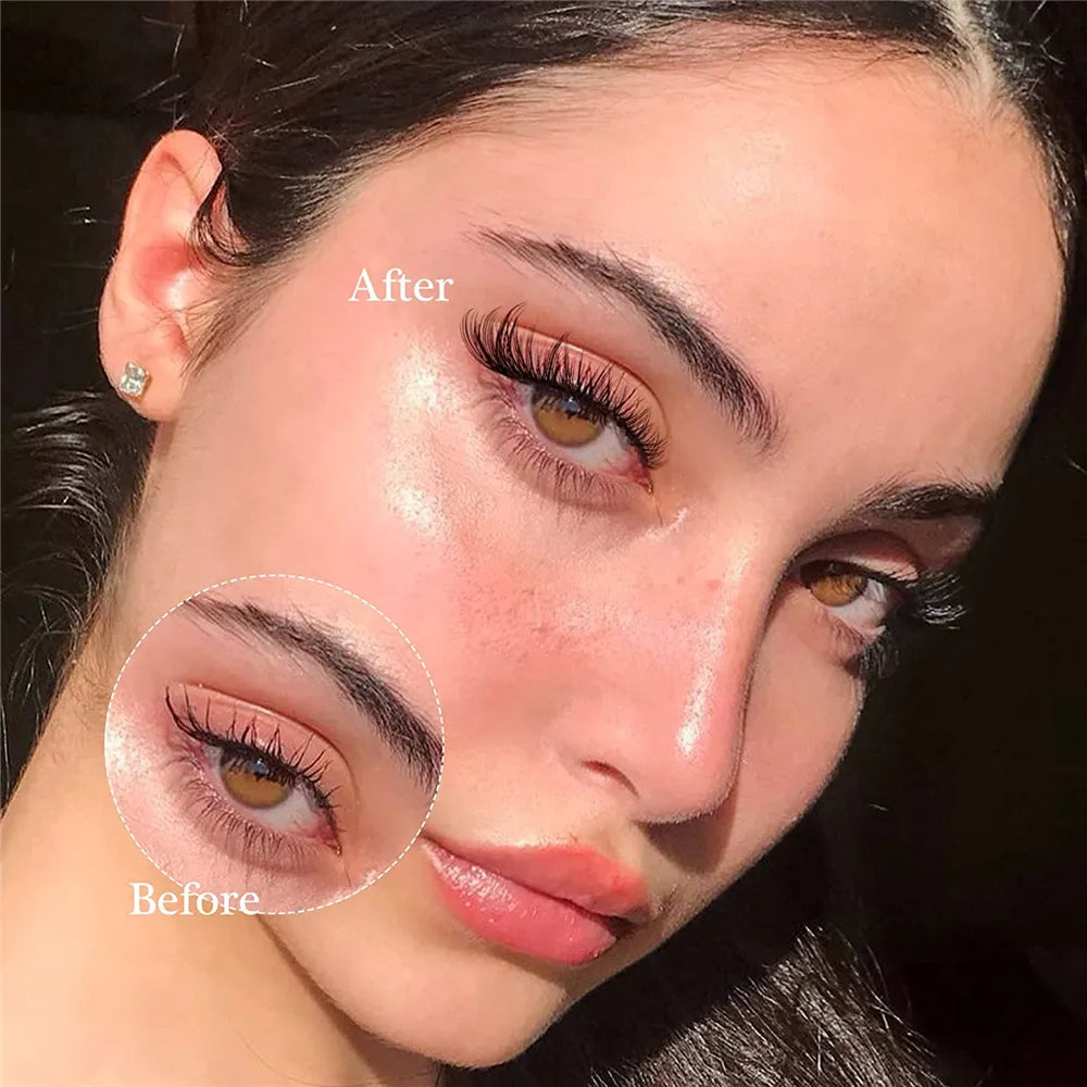 120pcs Cluster Eyelashes 8-16mm Wispy Individual Lashes Extensions Natural Look Lashes D Curl Fluffy Cluster Lashes