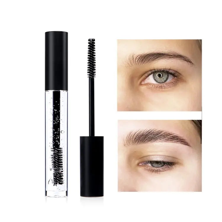 Transparent Waterproof Nourishing Eyebrows Fixing Wax Gel Clear Eyebrow Gel Mascara Private Label Tube