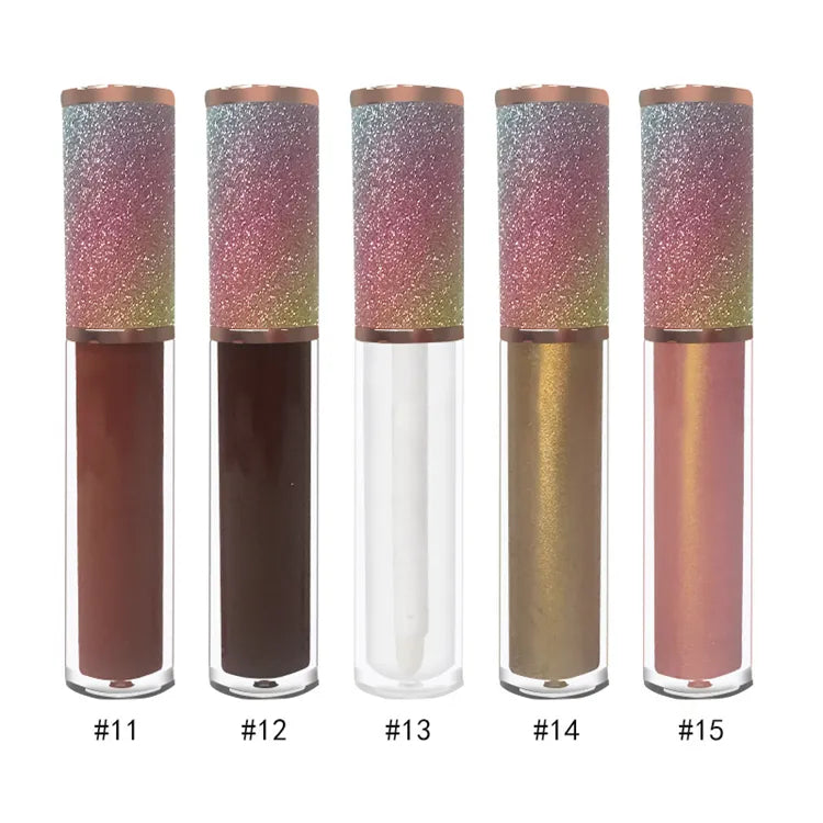 Diamond Lip Gloss Tube Glitter Custom Vegan Lip Gloss Tubes With Lipgloss Boxes Clear Lip Gloss Vendor