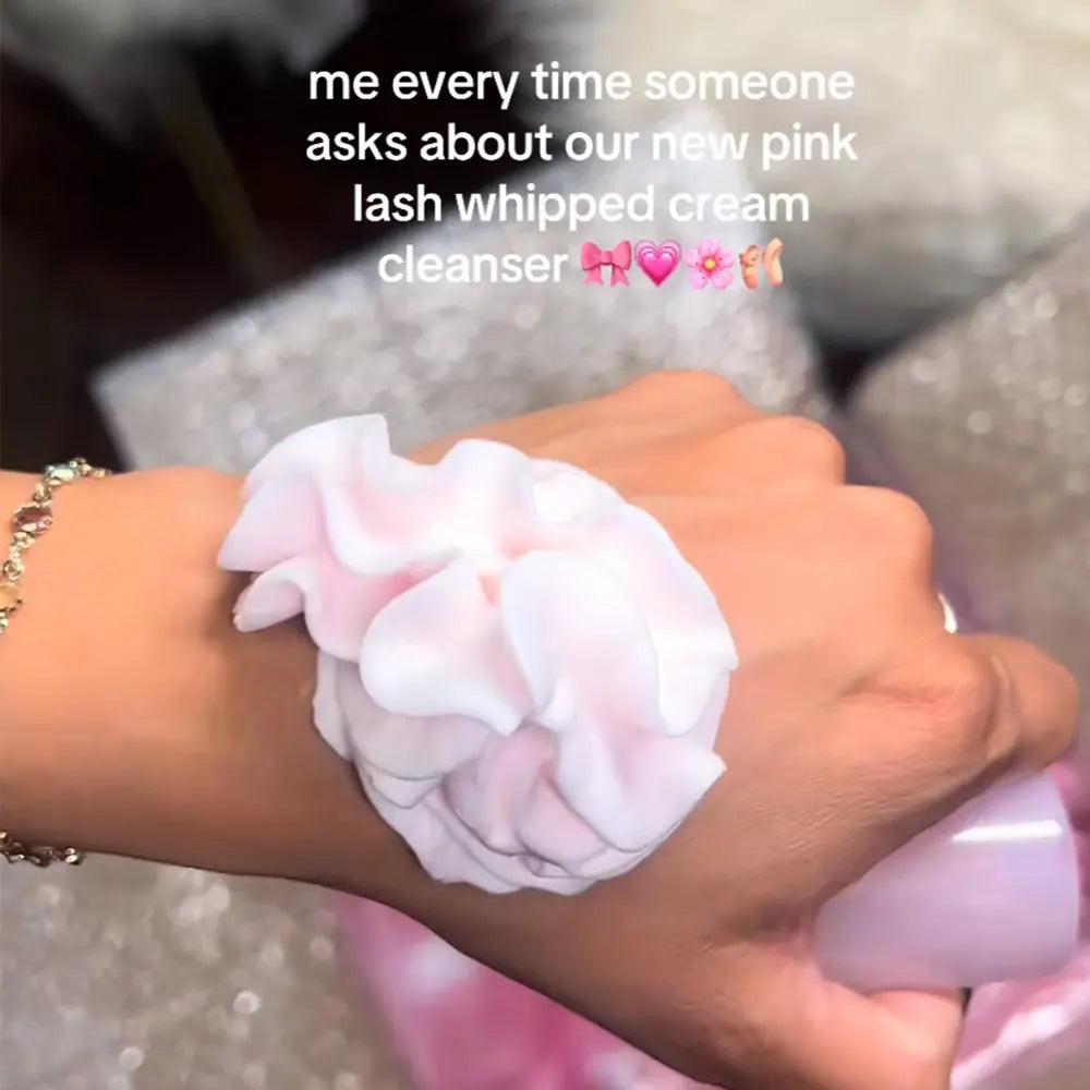 Wholesale 100ml Pink Whipped Cream Lash Shampoo Private Label Whipped Eyelash Extension Cream Cleanser