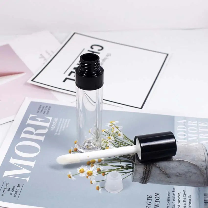 Make Your Logo Lip Gloss Wholesale Lip Gloss Custom Logo Lipgloss Tube Black Packaging