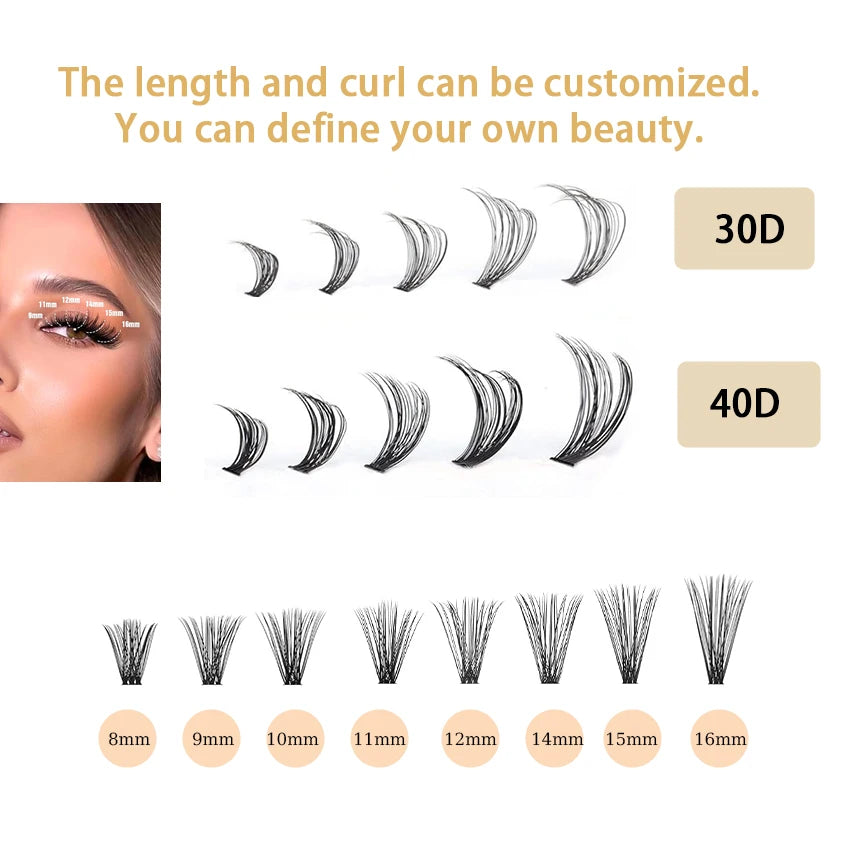30D 40D cluster Eyelash