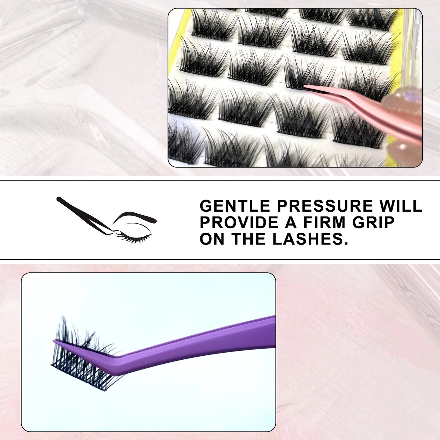 stainless steel eyelash extension tweezers