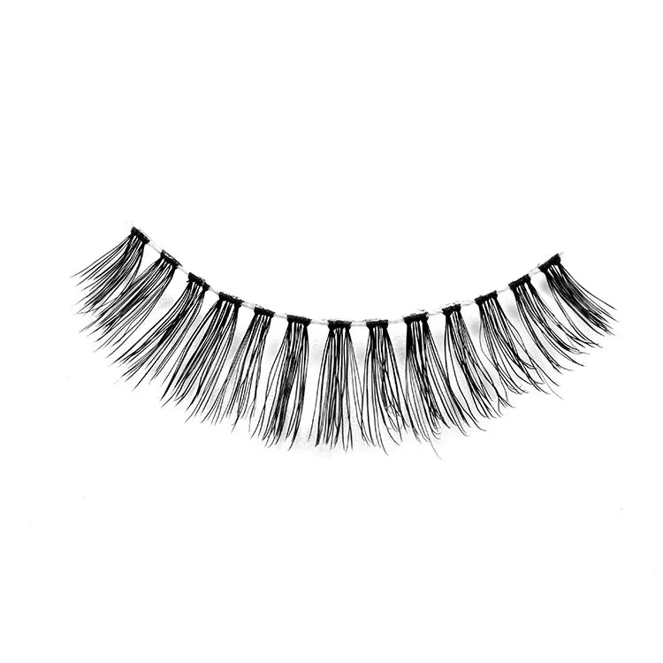 Lash Brands Choose Clear Band Wispy 100% Human Hair Lashes Volume Reusable Natural False Human Hair Eyelashes