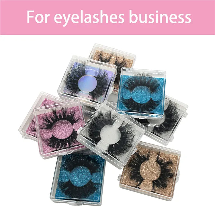 Wholesale 20mm Super Fluffy Eye Lashes 20Mm Mink 3D Lashes Volume 16Mm-20Mm Natural Strip Mink Lashes