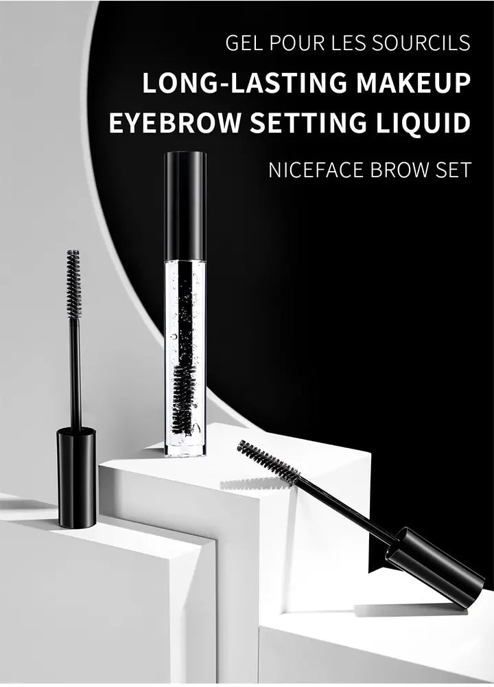 Transparent Waterproof Nourishing Eyebrows Fixing Wax Gel Clear Eyebrow Gel Mascara Private Label Tube
