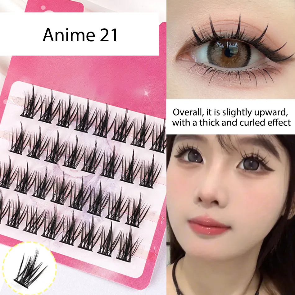 Beauty Eyelash Beauty & Tools Fan Eyelashes fairy Individual Cluster Lashes Trays Only Cashmere Lash Clusters Anime Manga Lash Cluster Manufacturers