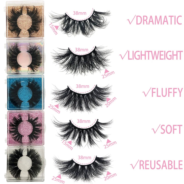 25mm 3D Mink Strip Lashes