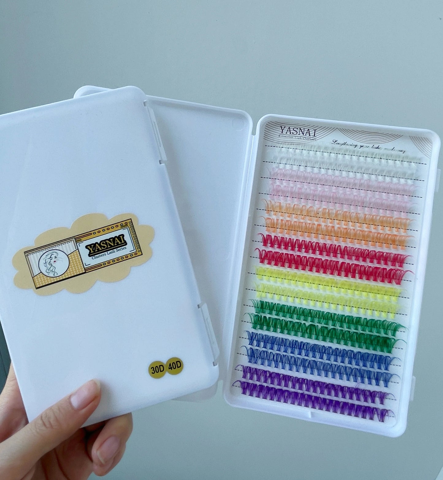 Soft Colored 14-16mm Mixed 8 Colors colored lashes