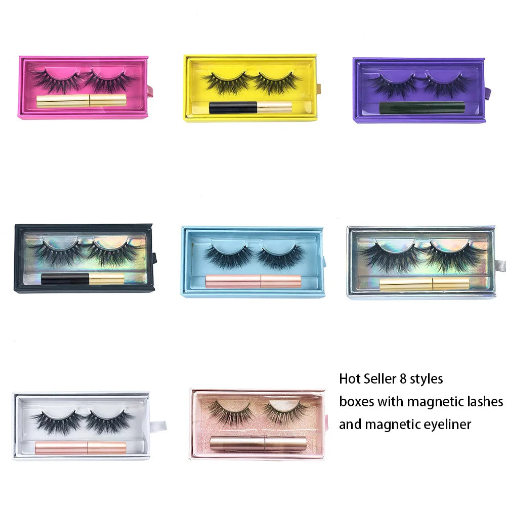 Magnetic Eyelashes Tray Set